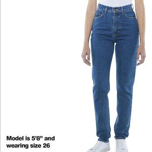 American apparel high waist jean
